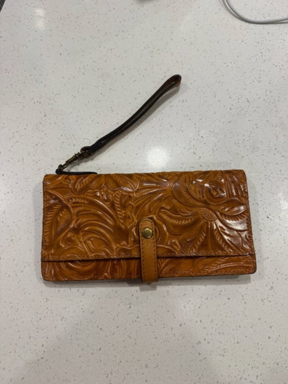 Patricia Nash embossed leather wallet